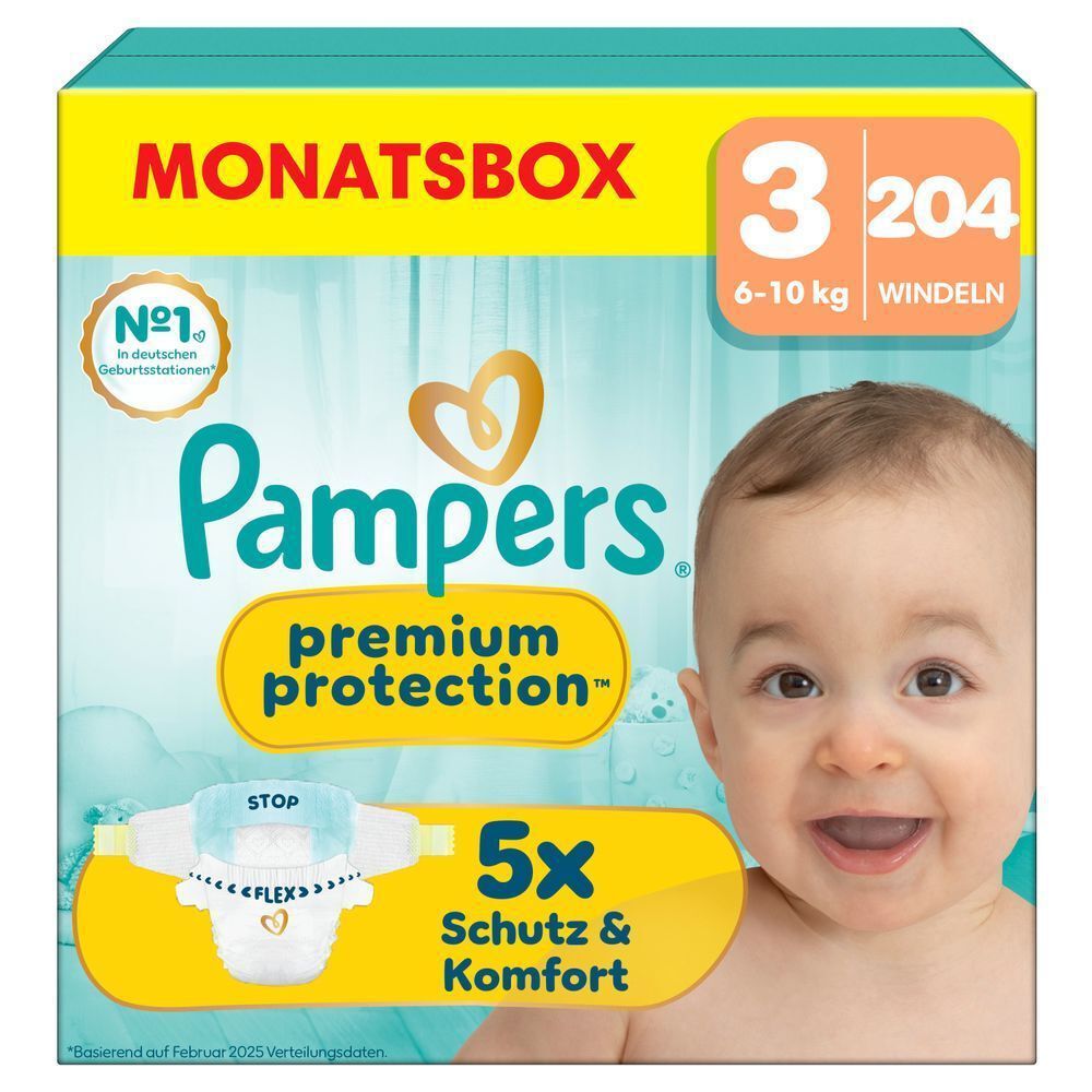 Bild: Pampers Premium Protection Größe 3, 6kg - 10kg 