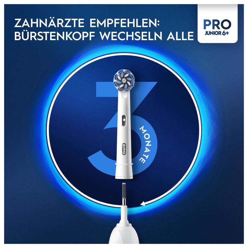 Bild: Oral-B Pro Junior Elektrische Zahnbürste, Weiß 