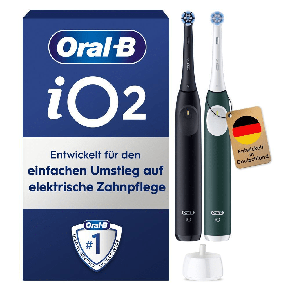 Bild: Oral-B iO Series 2 Elektrische Zahnbürste, Night Black / Forest Green 