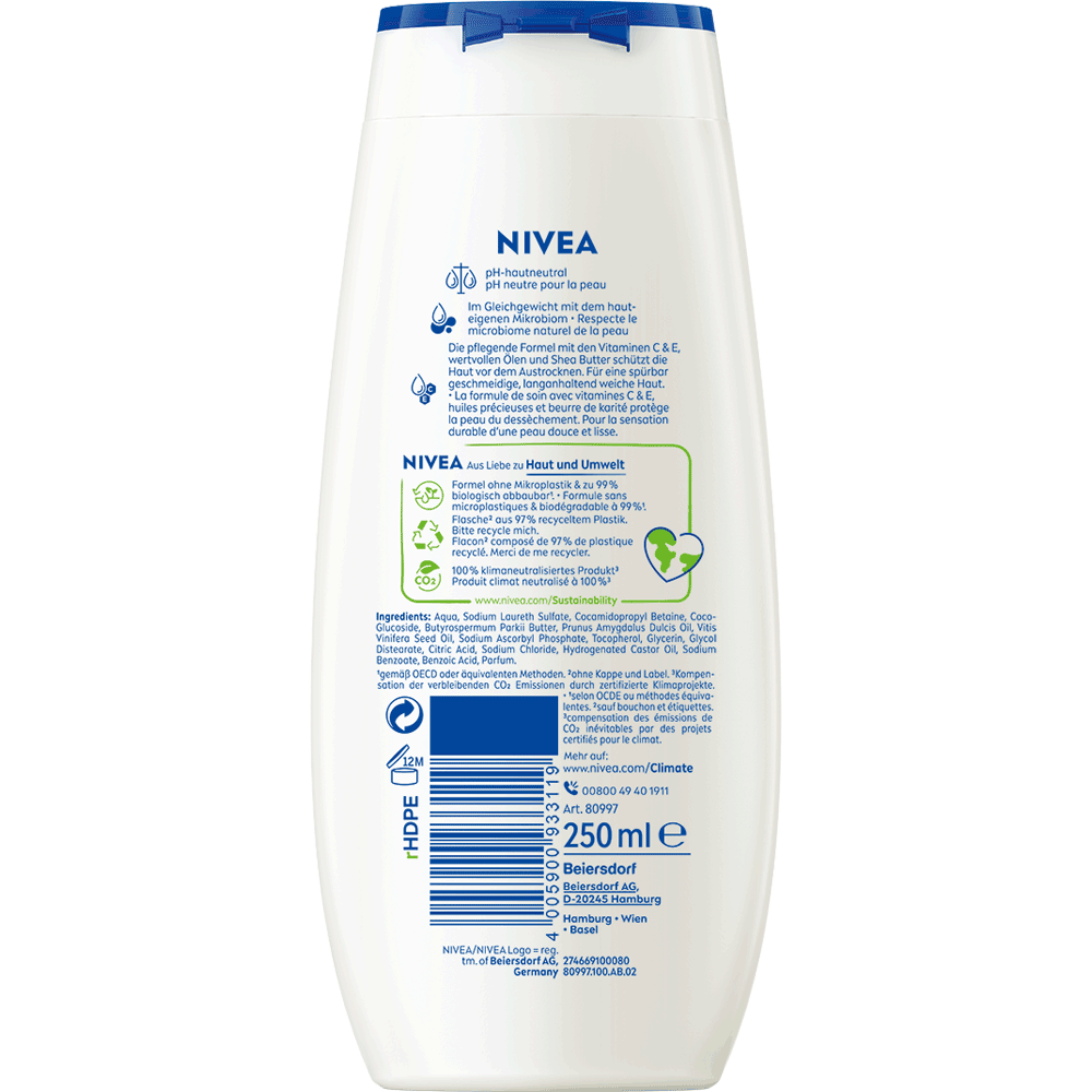 Bild: NIVEA Duschgel Shea Butter & Botanical Oil 