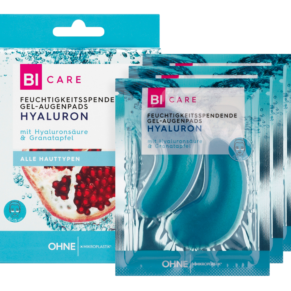 Bild: BI CARE Gel Augenpads Hyaluron