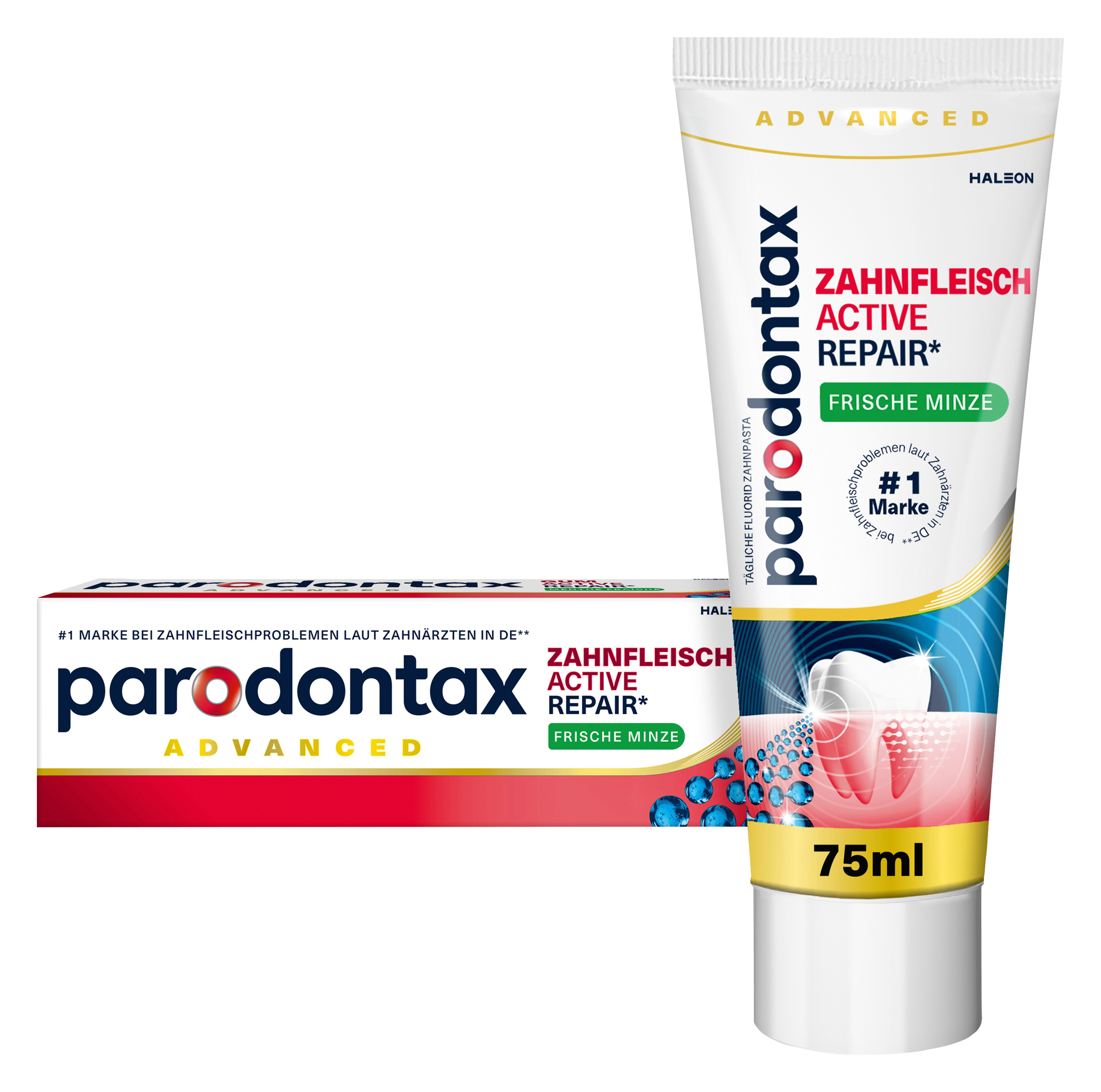 Bild: Parodontax Zahnfleisch Active Repair Zahnpasta Frische Minze 