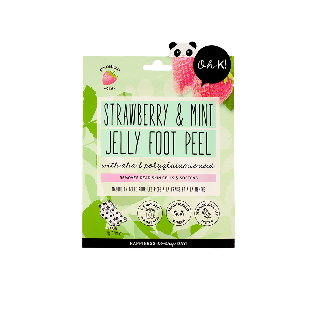 Bild: Oh K! Fusspeeling Maske Strawberry and Mint Jelly 