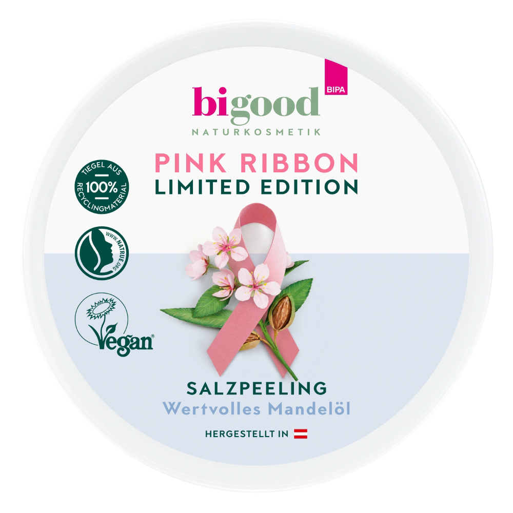 Bild: bi good Salzpeeling Pink Ribbon Edition 