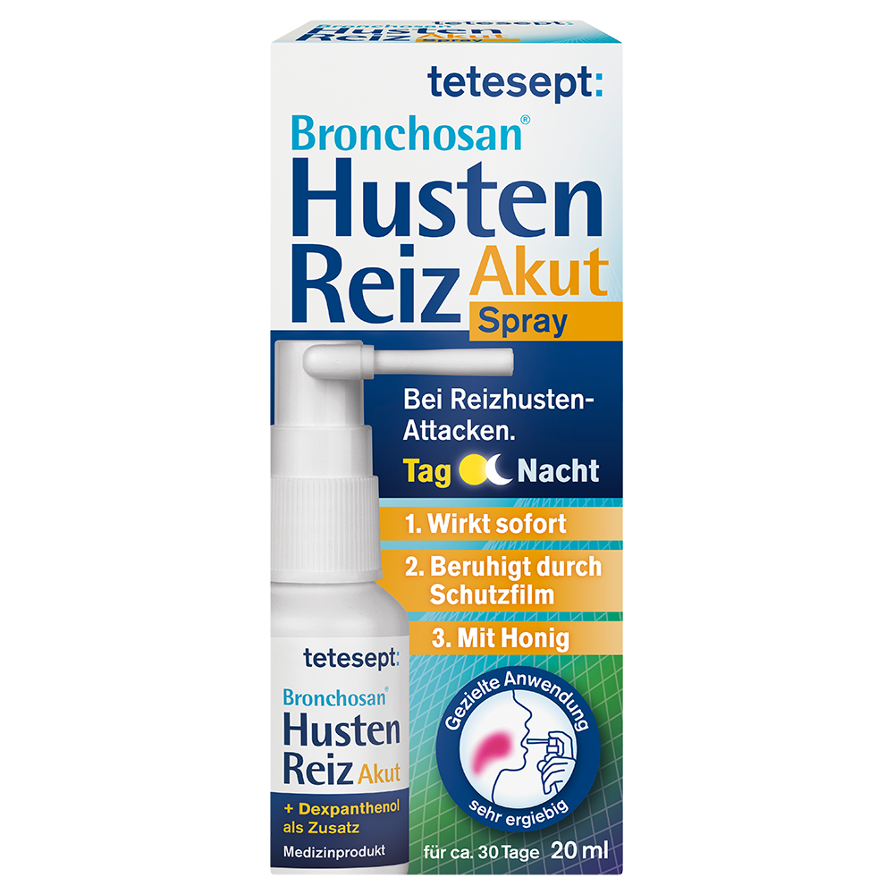 Bild: tetesept: Bronchosan Husten Reiz Akut Spray 