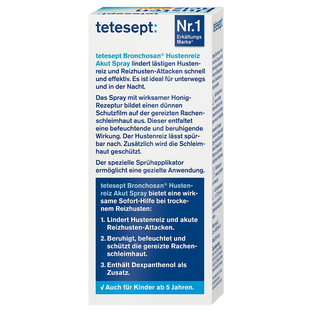 Bild: tetesept: Bronchosan Husten Reiz Akut Spray 
