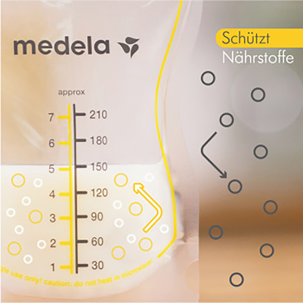 Bild: Medela Easy Pour Muttermilchbeutel 
