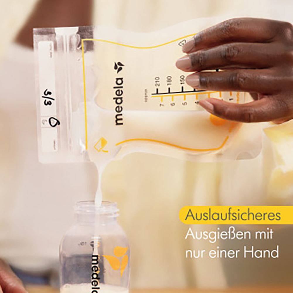 Bild: Medela Easy Pour Muttermilchbeutel 