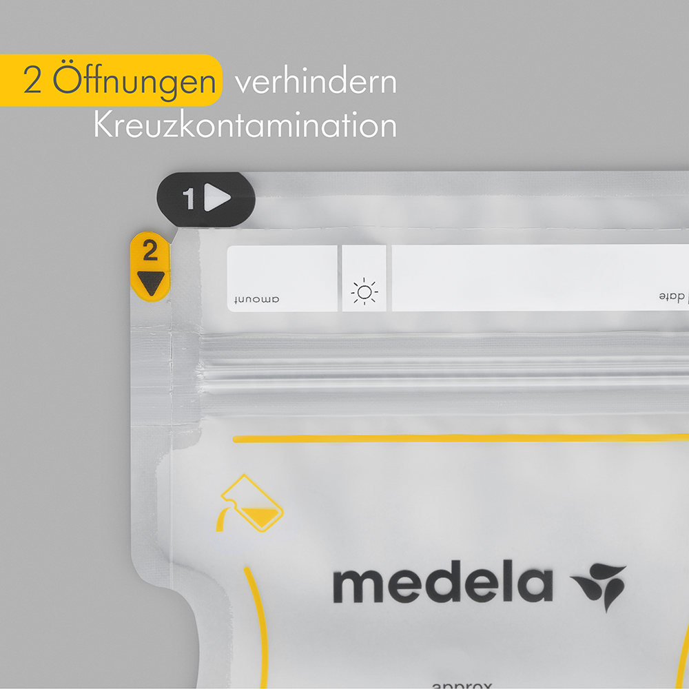 Bild: Medela Easy Pour Muttermilchbeutel 
