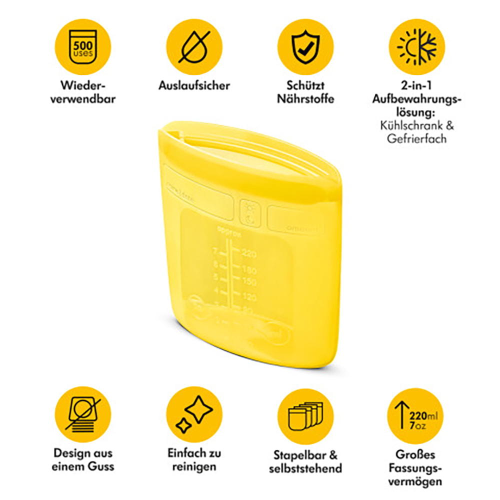 Bild: Medela Muttermilchbeutel Silikon 