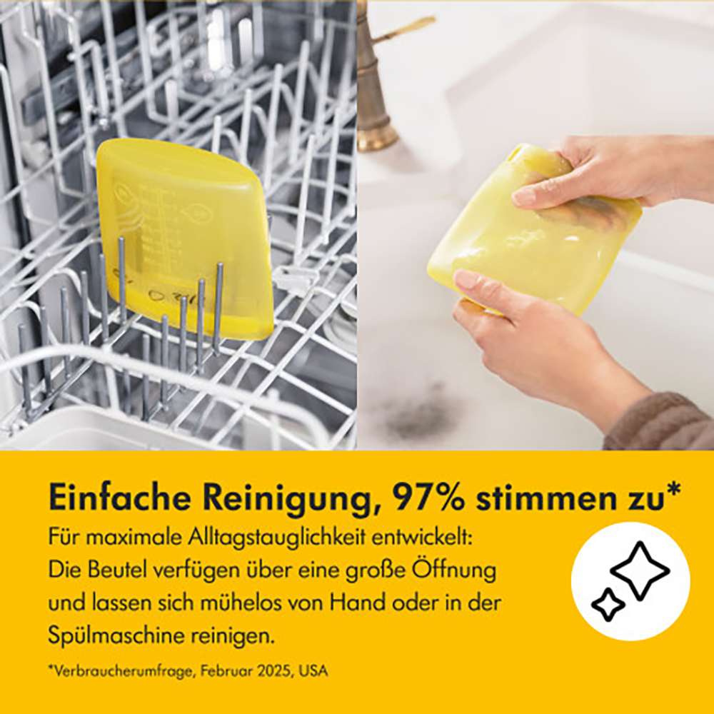 Bild: Medela Muttermilchbeutel Silikon 