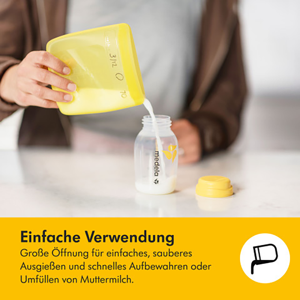 Bild: Medela Muttermilchbeutel Silikon 