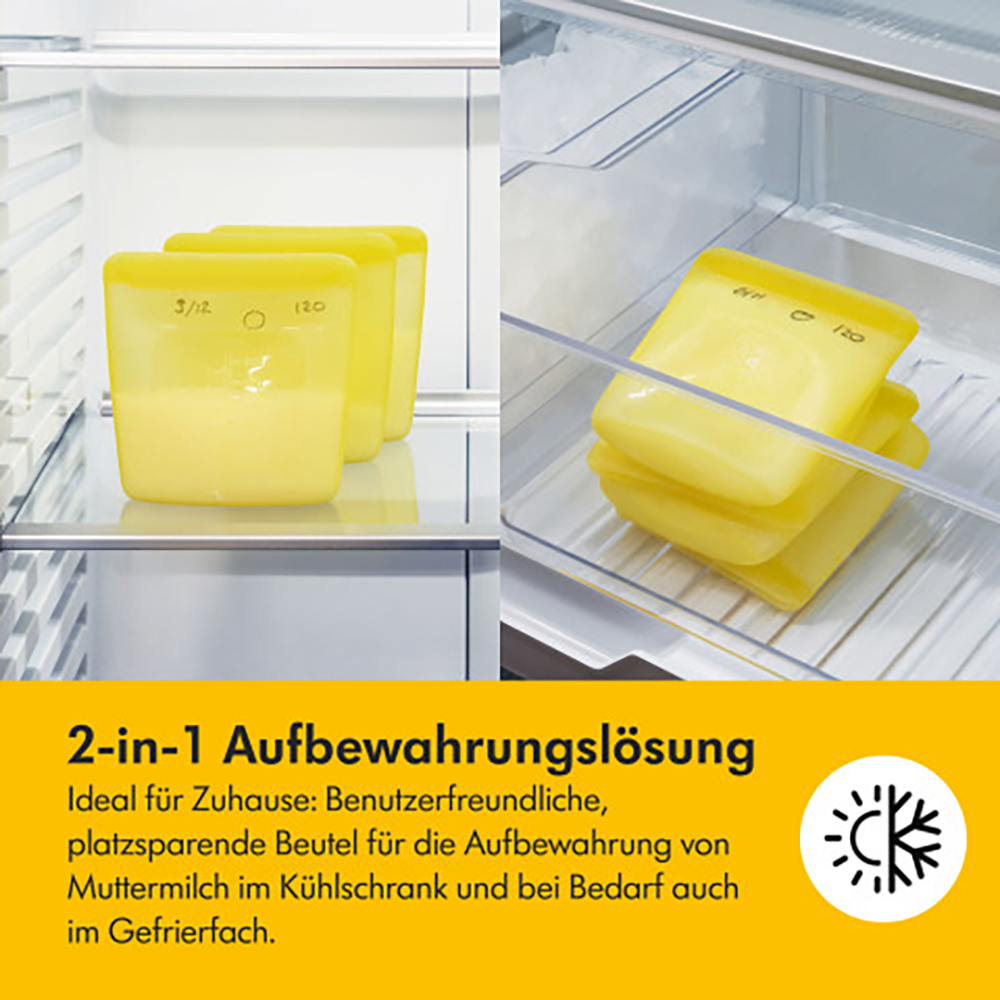 Bild: Medela Muttermilchbeutel Silikon 