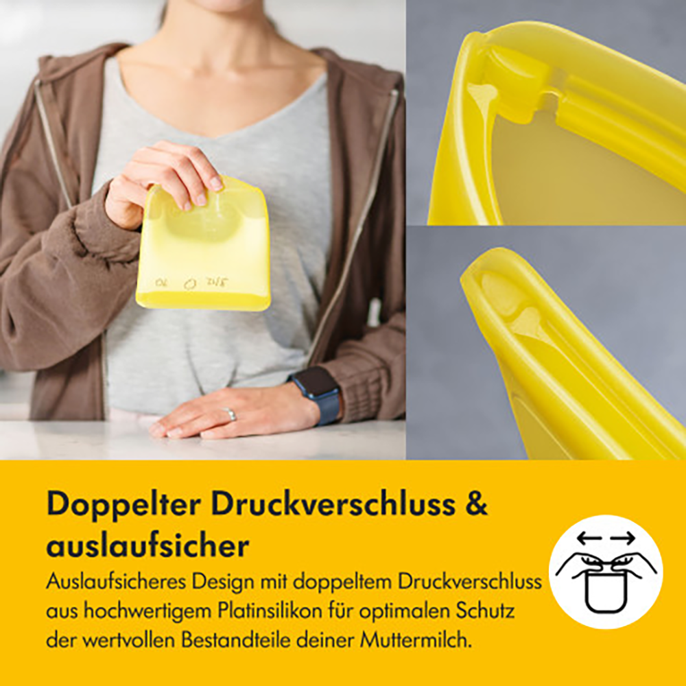 Bild: Medela Muttermilchbeutel Silikon 
