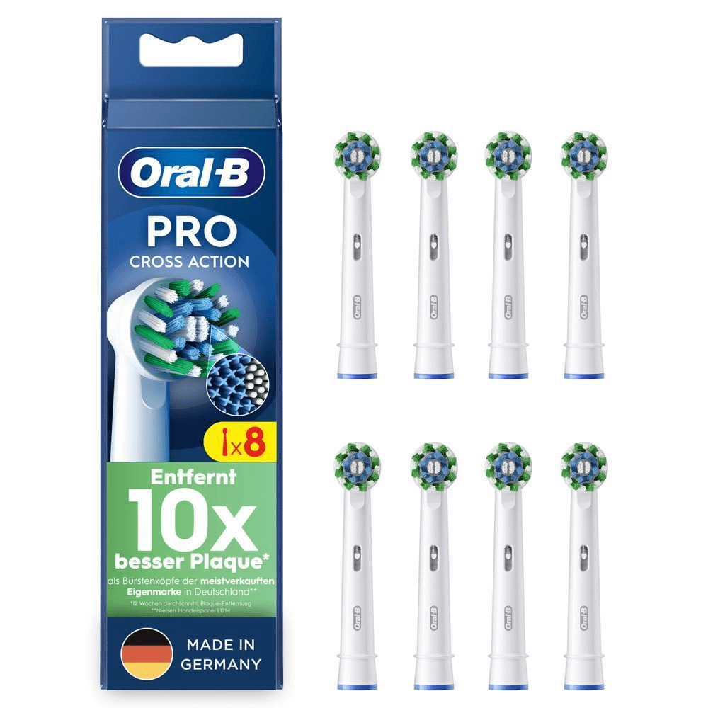 Bild: Oral-B Pro CrossAction Aufsteckbürsten, Weiß 