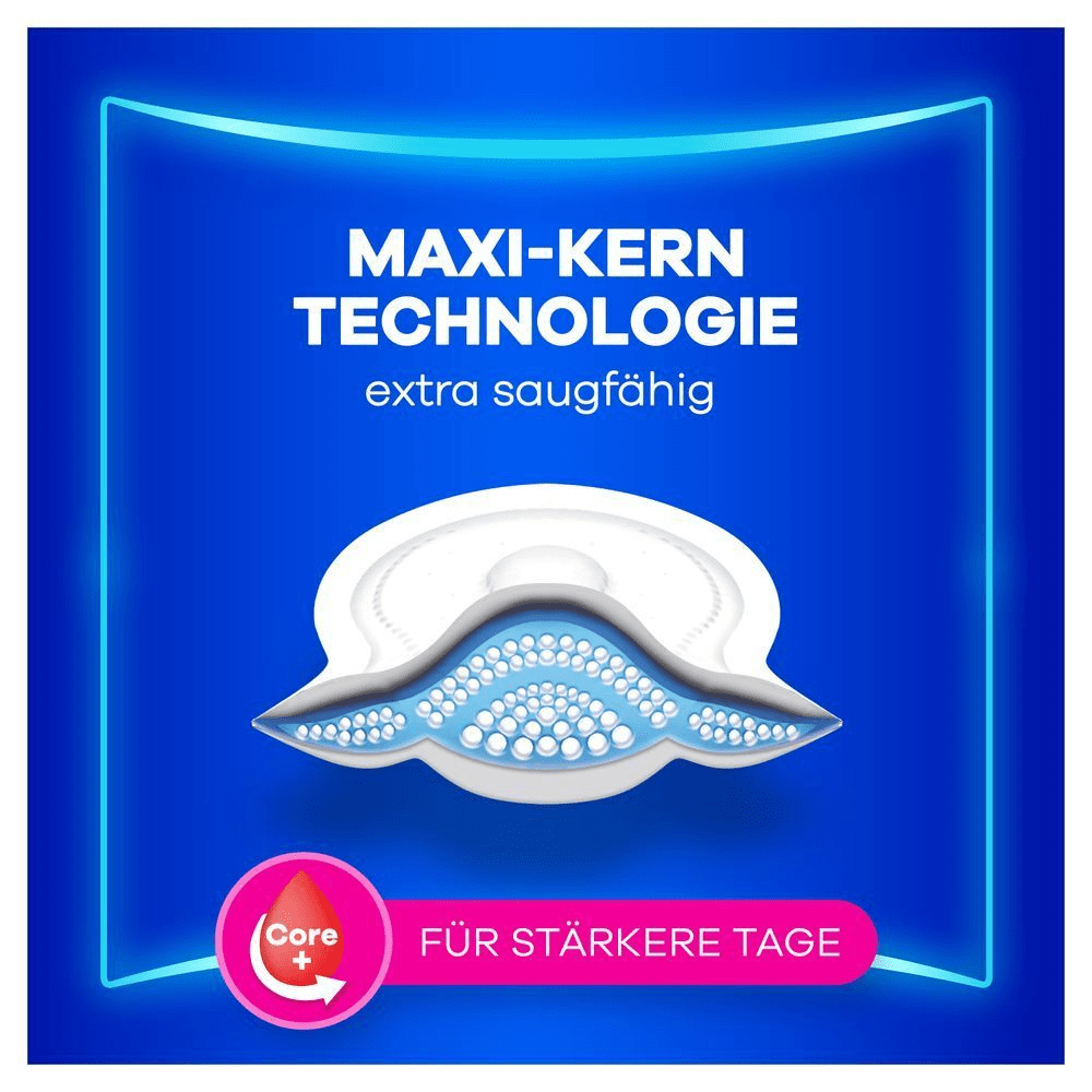 Always Maxi mit Maxi Kern ist besonders saugfähig für stärkere Tage.