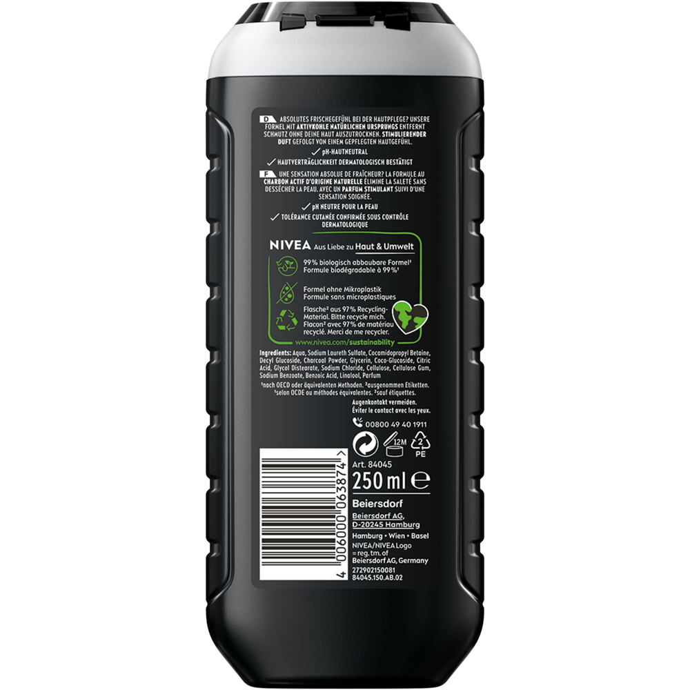 Bild: NIVEA MEN 3in1 Duschgel Active Clean 