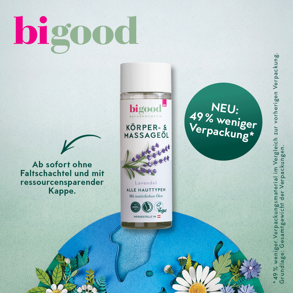 Bild: bi good Körper- & Massageöl Lavendel