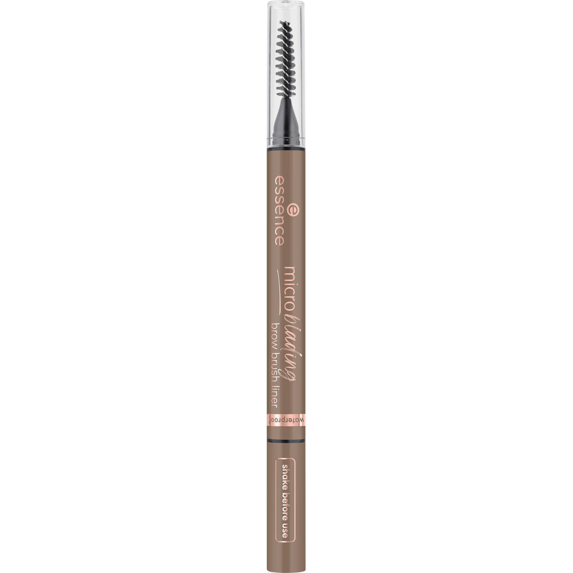 Bild: essence microblading brow brush liner Neutral Brown 03