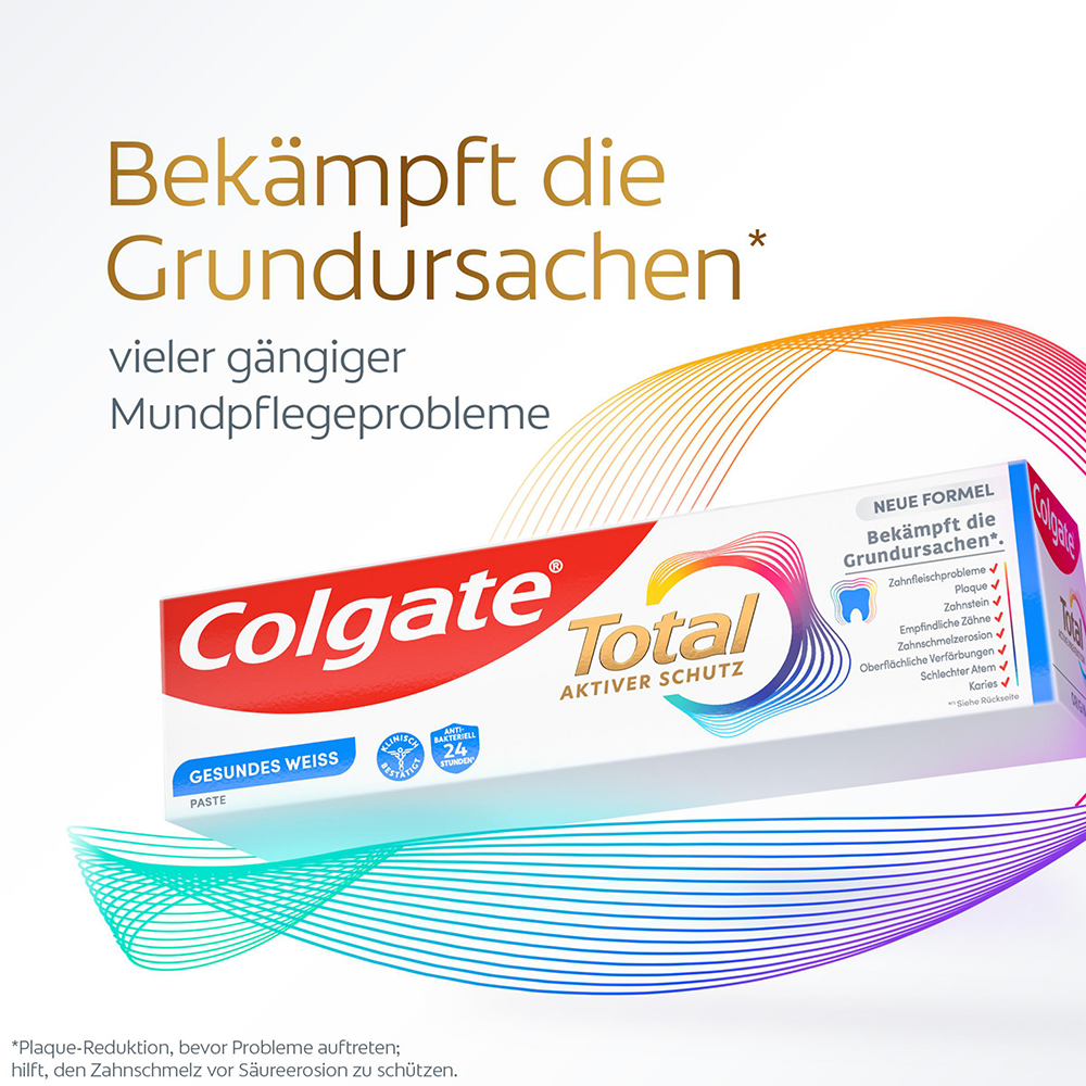 Bild: Colgate Total Gesundes Weiß Zahncreme 