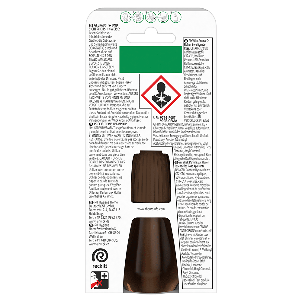 Bild: AIRWICK Aroma Öl Flakon Nachfüllung Beruhigende Rose