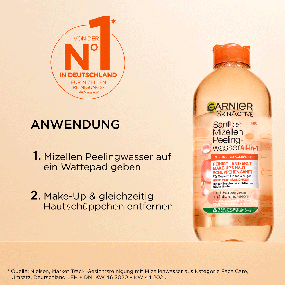 Bild: GARNIER SKIN ACTIVE Sanftes Mizellen Peelingwasser