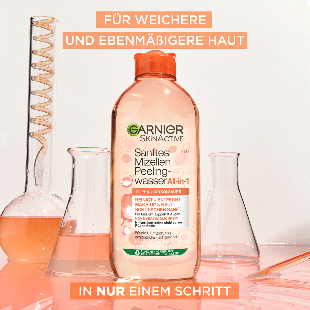 Bild: GARNIER SKIN ACTIVE Sanftes Mizellen Peelingwasser