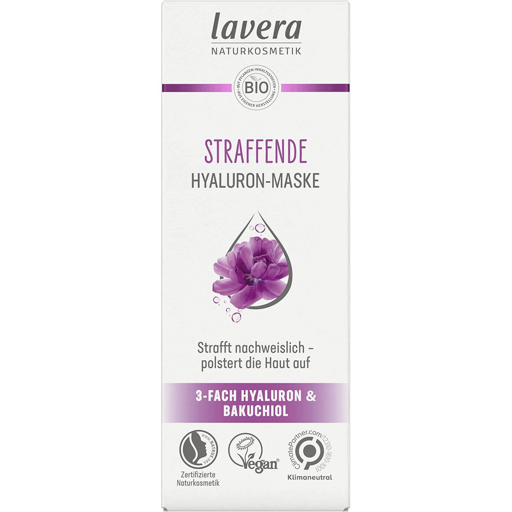 Bild: lavera Straffende Hyaluron-Maske
