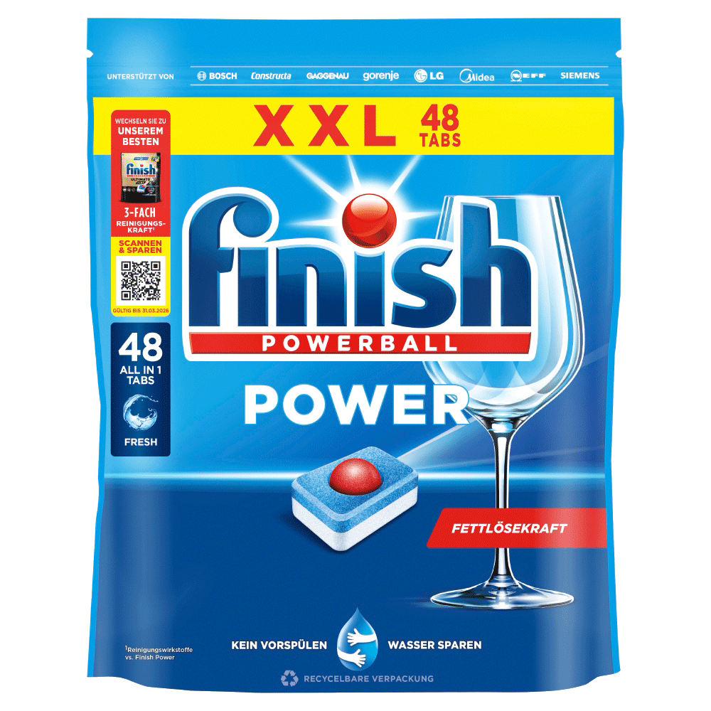 Bild: finish Powerball Power Geschirrspültabs 