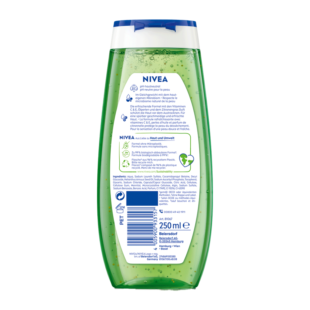 Bild: NIVEA Duschgel Lemongrass und Öl