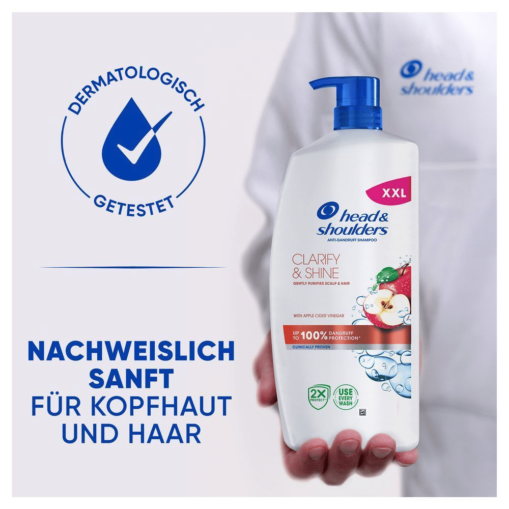 Bild: head & shoulders Clarify & Shine Anti-Schuppen-Shampoo