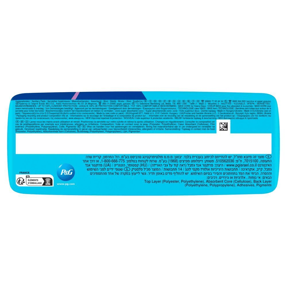 Always Maxi Binden mit MAXI-KernTechnologie für starken Schutz.