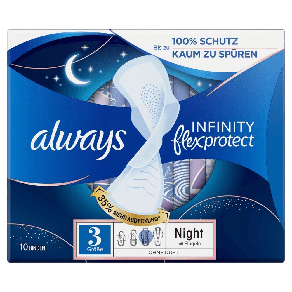 Bild: always Infinity FlexProtect Night Binden