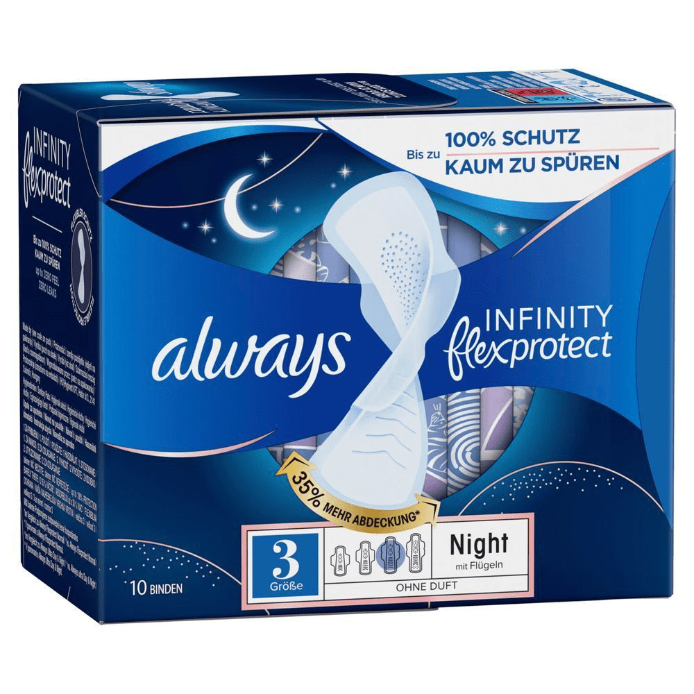 Bild: always Infinity FlexProtect Night Binden