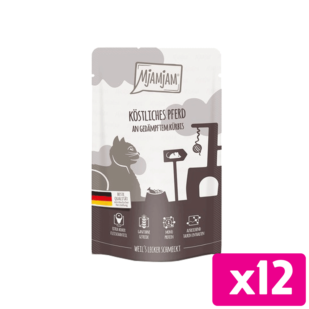Bild: Mjamjam Köstliches Pferd an gedämpftem Kürbis 