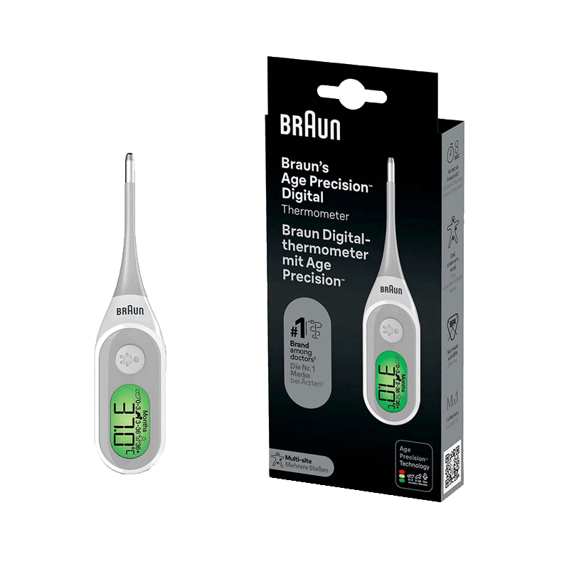 Bild: Braun Digitalthermometer mit Age Precision® PRT2000 