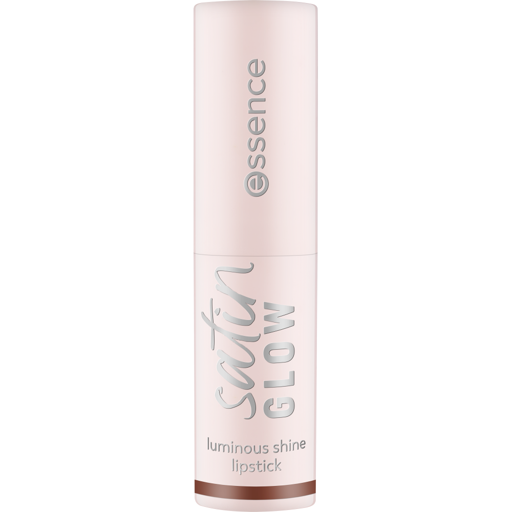 Bild: essence satin GLOW luminous shine lipstick Deja-brew 06