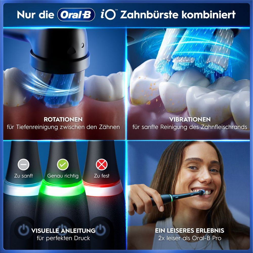 Bild: Oral-B iO Series 5 Elektrische Zahnbürste, Matt Black 