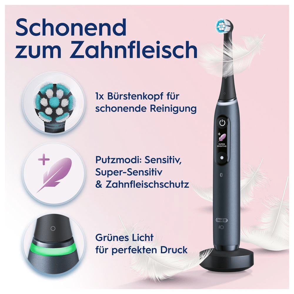 Bild: Oral-B iO 8 Duo Elektrische Zahnbürsten, Black Onyx/White Slabaster 