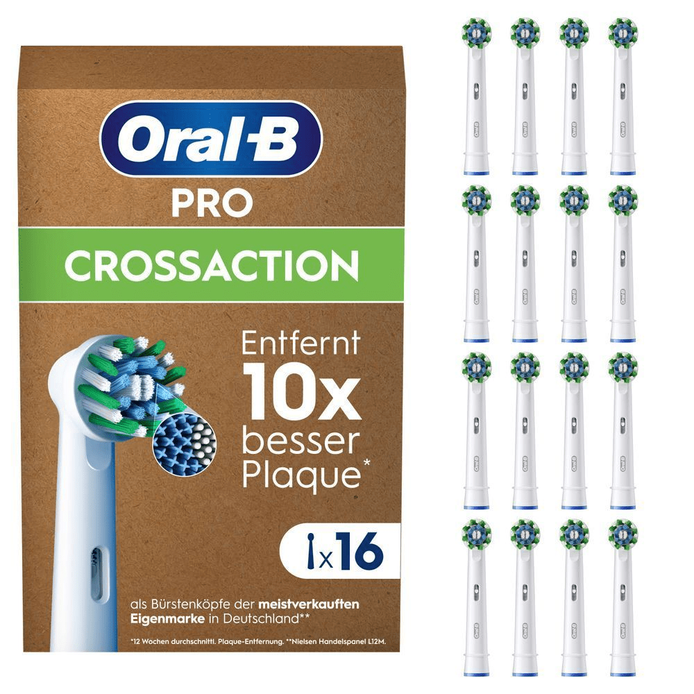 Bild: Oral-B Pro CrossAction Aufsteckbürsten, Weiß 