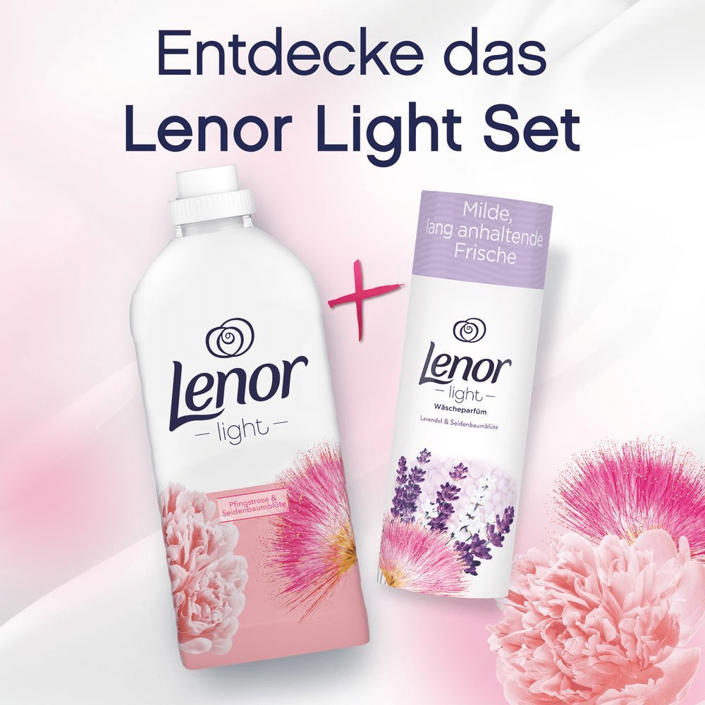 Bild: Lenor Weichspüler Light Pfingstrose & Seidenbaum-Blüte 