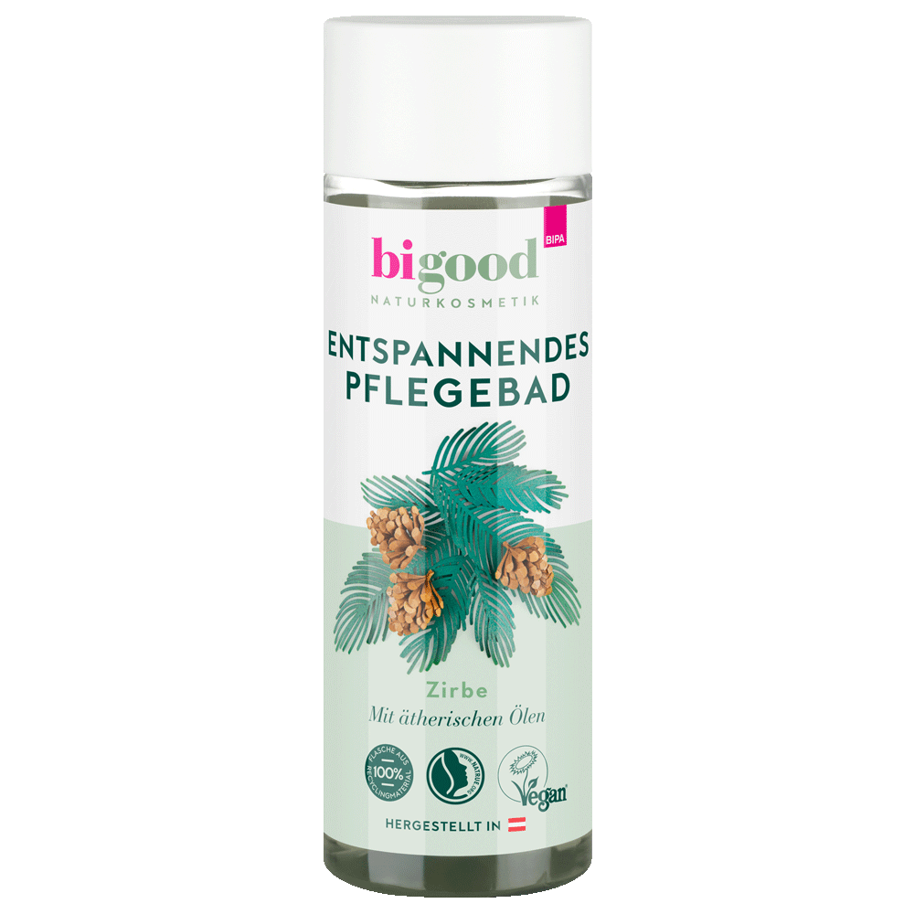 Bild: bi good Entspannendes Pflegebad Zirbe 