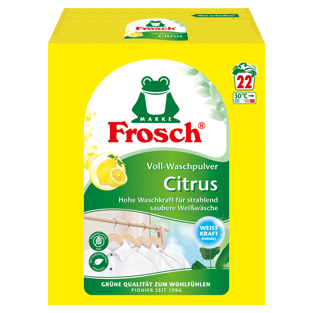 Bild: Frosch Voll-Waschpulver Citrus 