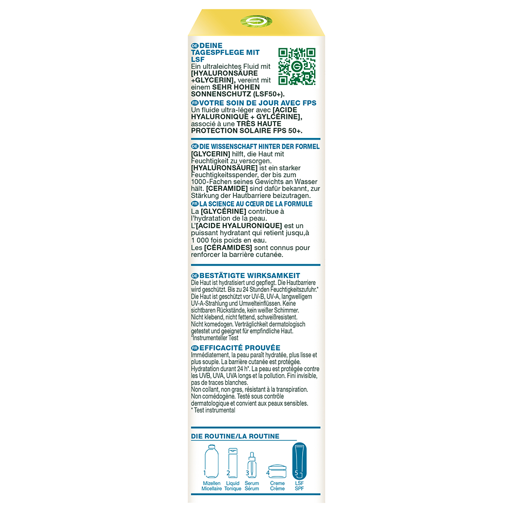 Bild: GARNIER Hyaluron Barrier Protect Daily UV Fluid LSF50+ 