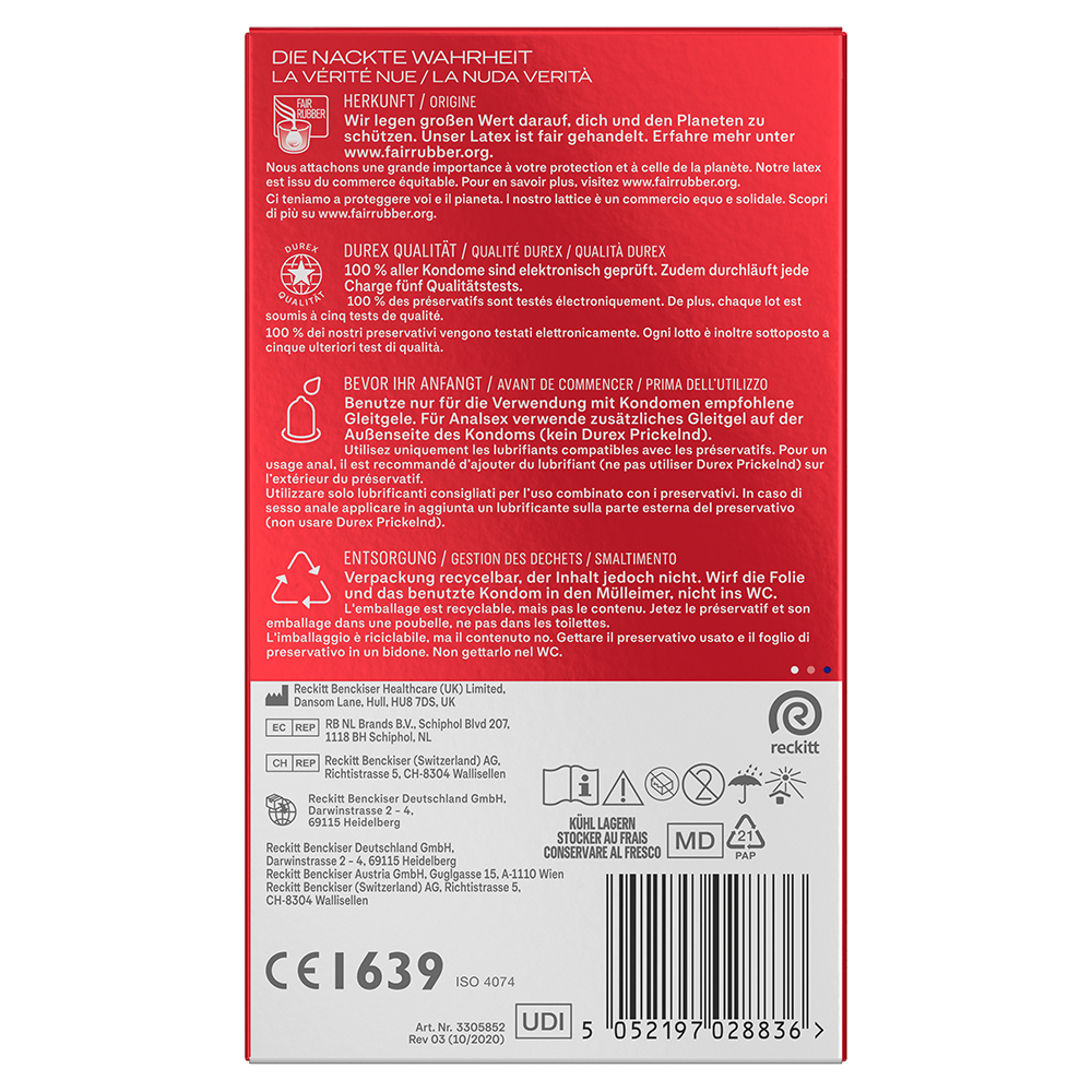 Bild: durex Kondome Gefühlsecht Extra Feucht 