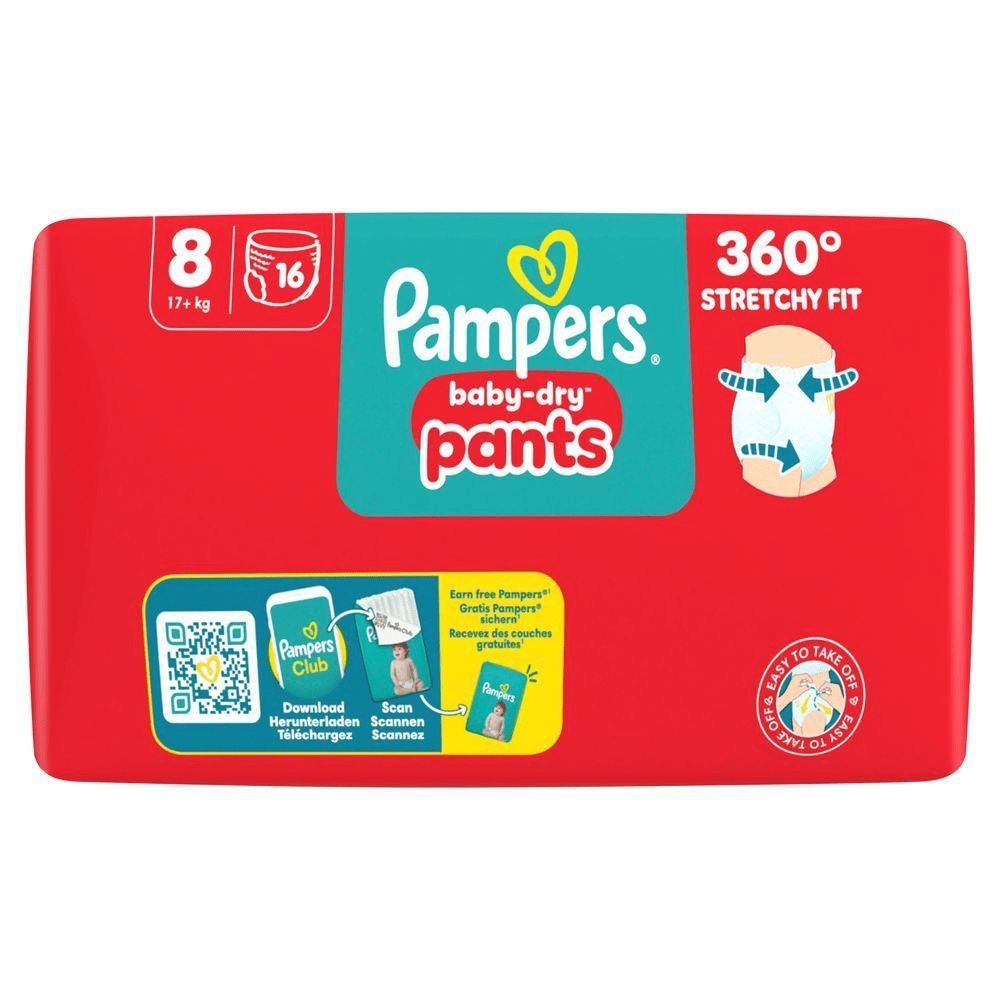 Bild: Pampers Baby-Dry Pants Größe 8, 17kg+ 