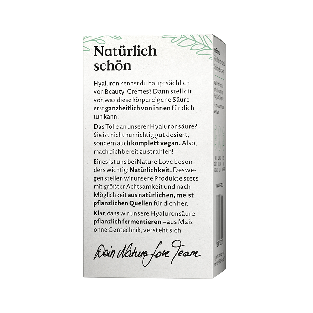 Bild: NATURE LOVE Hyaluron mit Zink 