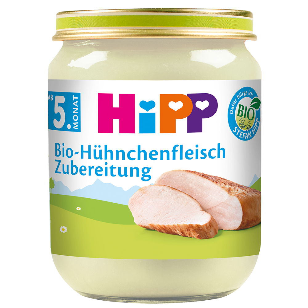 Bild: HiPP Bio Hühnchenfleisch Zubereitung 