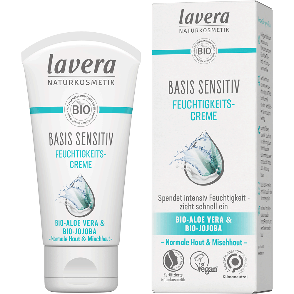 Bild: lavera Basis Sensitiv Feuchtigkeitscreme 