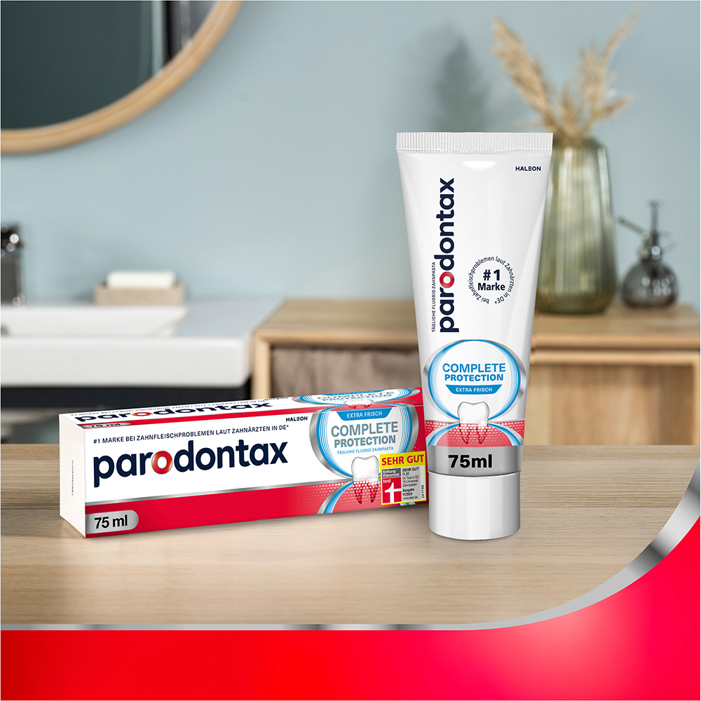 Bild: Parodontax Zahncreme Complete Protection Extra Frisch 